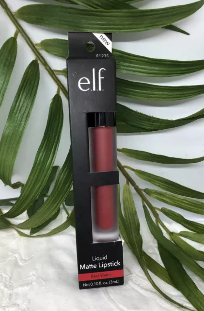 e.l.f. Liquid Matte Lipstick Flüssiger Lippenstift RED VIXEN 3ml *neu*