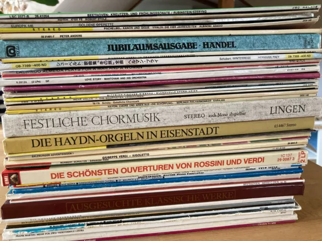 Klassik LP Sammlung 12" Vinyl LPs Schallplatten im Paket Posten Klassische Musik