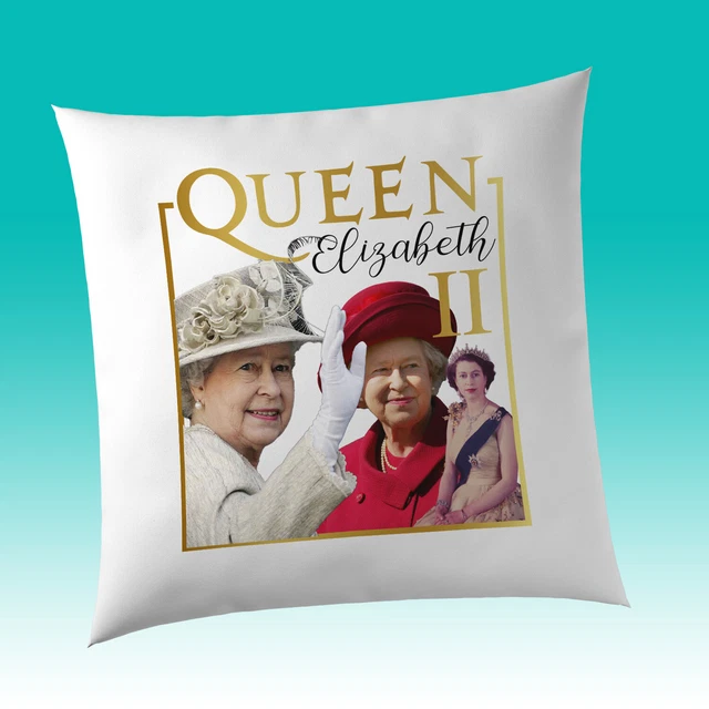 QUEEN'S PLATINUM JUBILEE Elizabeth II Cushion Cover British Royal Her