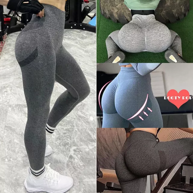 High Waist Butt Lift Seamless Leggings for Women Peach Booty Workout  Trousers US