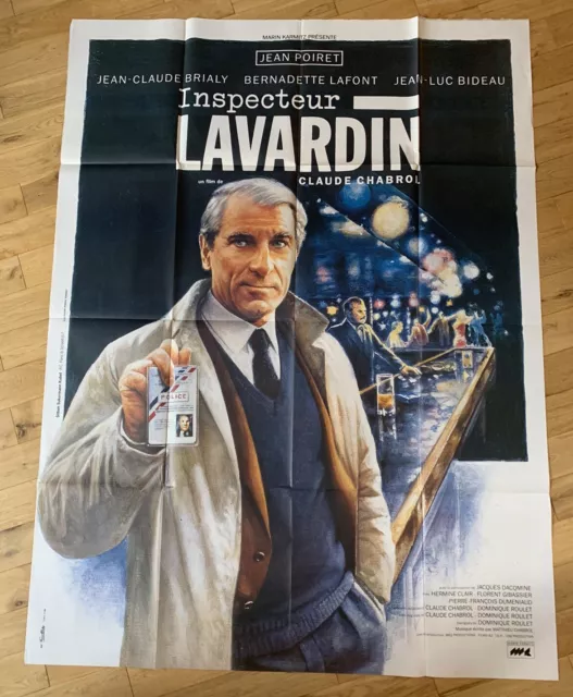 Affiche cinéma INSPECTEUR LAVARDIN Claude Chabrol Jean Poiret  - 120 x 160 cm -