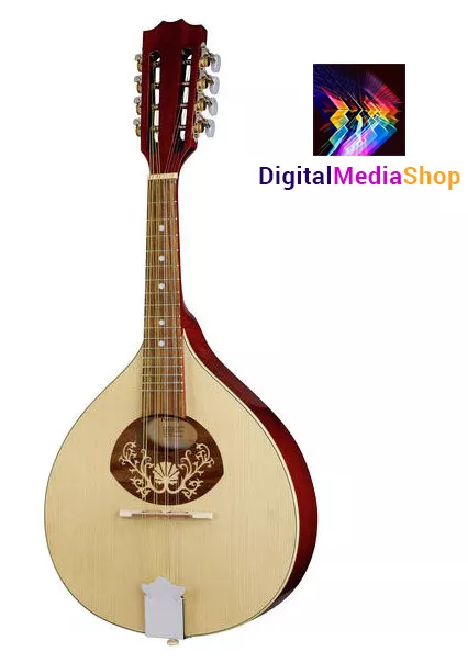 Portuguese Mandolin I with EQ, Solid Wood, Made by Hora, Romania