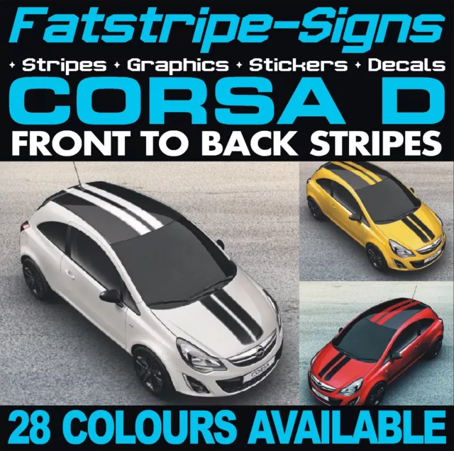 to fit VAUXHALL CORSA D LIMITED STRIPES EDITION GRAPHICS DECALS STICKER VXR OPEL