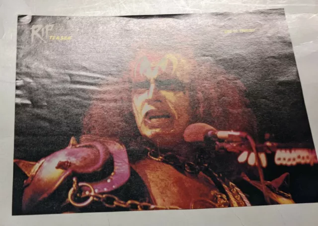 Kiss / Gene Simmons Live / Magazine Full Page Pinup Poster Clipping (7) 2