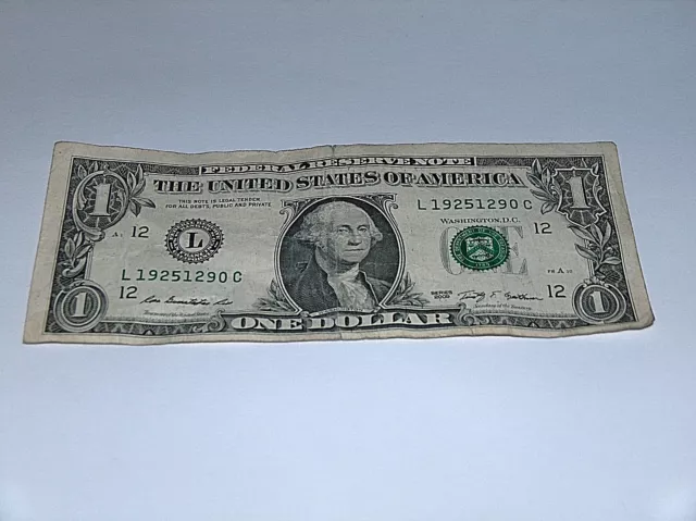 2009 1 DOLLAR Bill US Note Birthday Date Roaring 20s 1925 1290 Fancy 2009-1-dollar-bill-us-note-birthday-date-roaring-20s-1925-1290-fancy