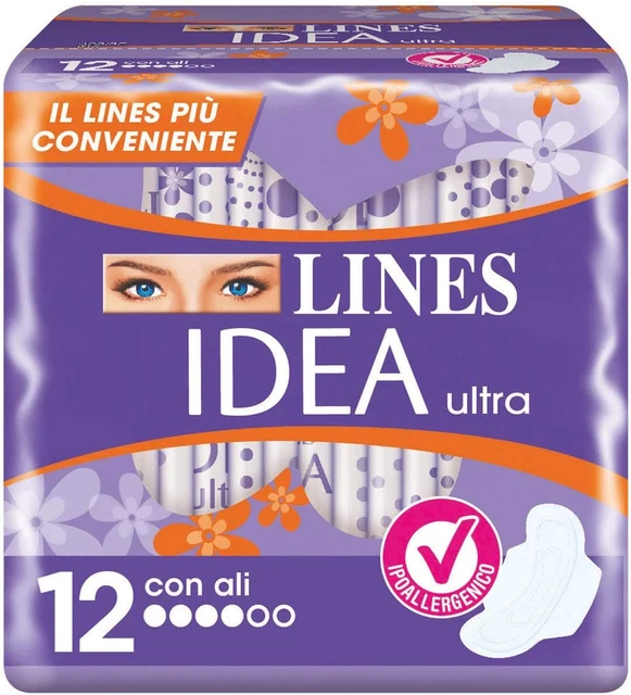 Idea Ultra Assorbenti Giorno Con Ali, Confezione Da 12 Pezzi