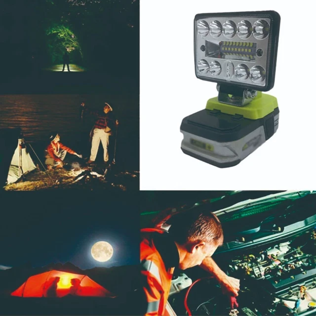 Lampe de travail DEL portable et durable pour Ryobi 18V 30W lumière outil pour