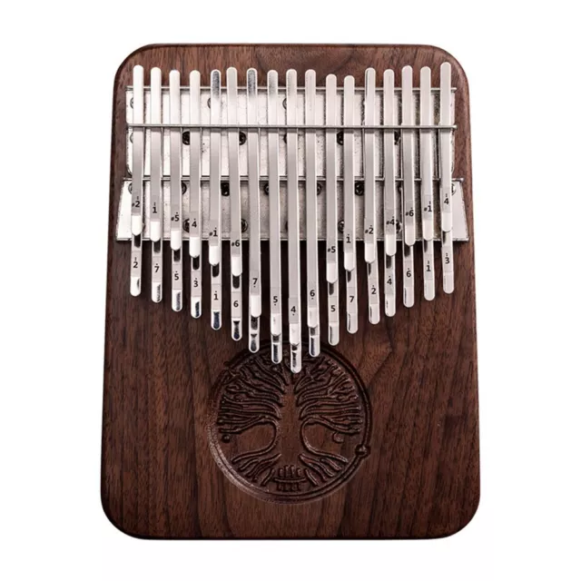 Piano à pouce Kalimba en noyer noir authentique 34 touches B accordé paquet av