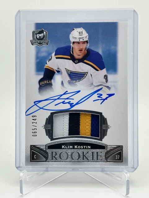 2019-20 UD The Cup Klim Kostin Auto Patch RC #/249 4 Color!