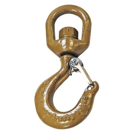 Crosby 1048816 Swivel Hook,Alloy Steel,3000 Lb.,Gold
