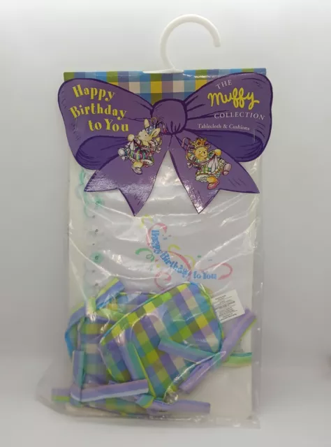 The Muffy Collection Happy Birthday to You  Tablecloth & Cushions  1996