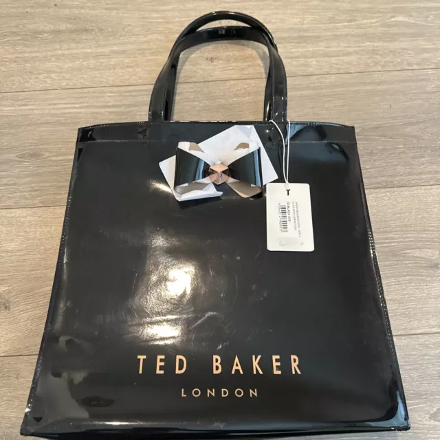 Ted Baker Black Plain Bow large Icon Bag 120614 XA5W