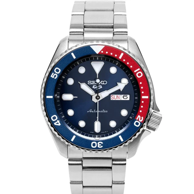 Seiko 5 sports pepsi bezel sale