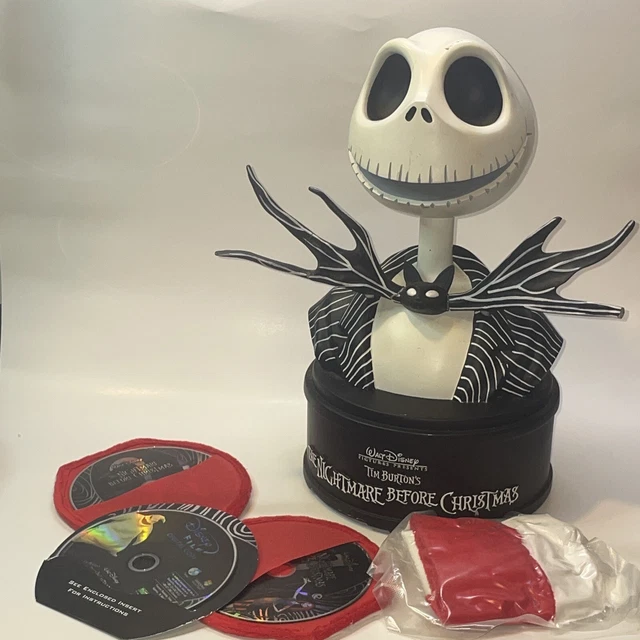 THE NIGHTMARE BEFORE Christmas Statue Bust DVD 2 Disc LE Collector's