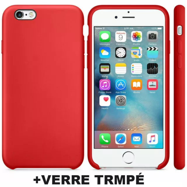 COQUE pour iPhone 14 13 PRO MAX/11/12/8/7/6/S/X/XR + VERRE TREMPE