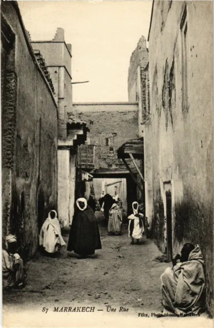 CPA AK Marrakech - Une Rue MAROC (963578)