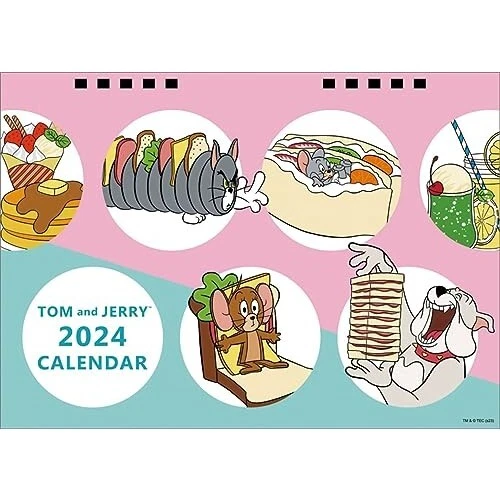 DESKTOP CALENDAR 2024 Japan Tom and Jerry Inrock 16 × 21 cm 14page 27.