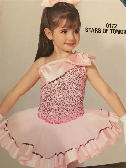 Dance Costume ballet  jazz   Skate  Tap pink pageant stars of tomorrow