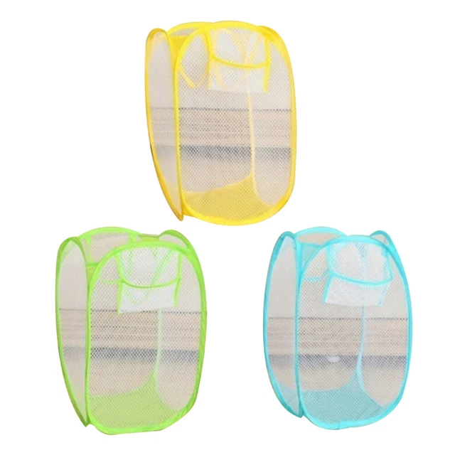 Cestas de lavandería plegables organizador de baño cesta plegable