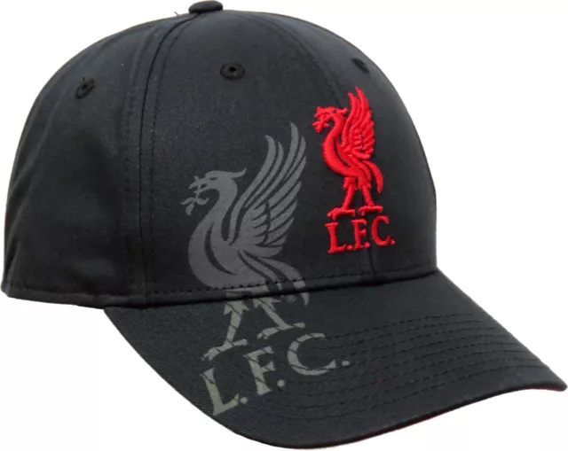 Liverpool FC Noir Masse 47 Brand Obsidienne MVP Casquette Équipe