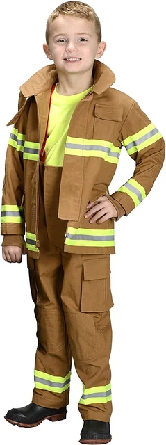 Aeromax Jr. Boys FT-46 Fire Fighter Bunker Gear, Size 4/6 - Tan Aeromax Jr. Boys FT-46 Fire Fighter Bunker Gear, Size 4/6 - Tan
