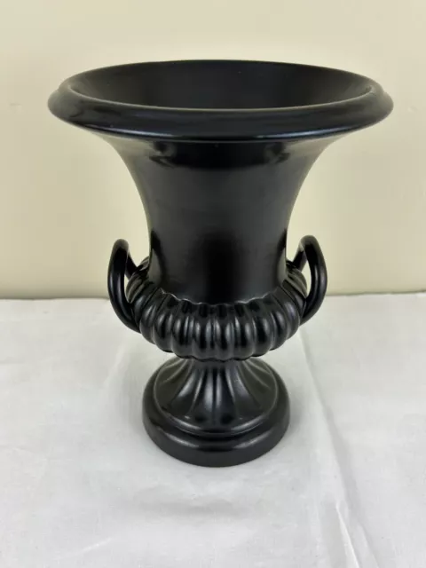 VINTAGE BESWICK large black campana urn vase 25cm /10"