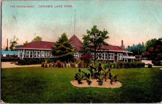 Vintage Postcard The Restaurant at Canobie Lake  MA Massachusetts           M586
