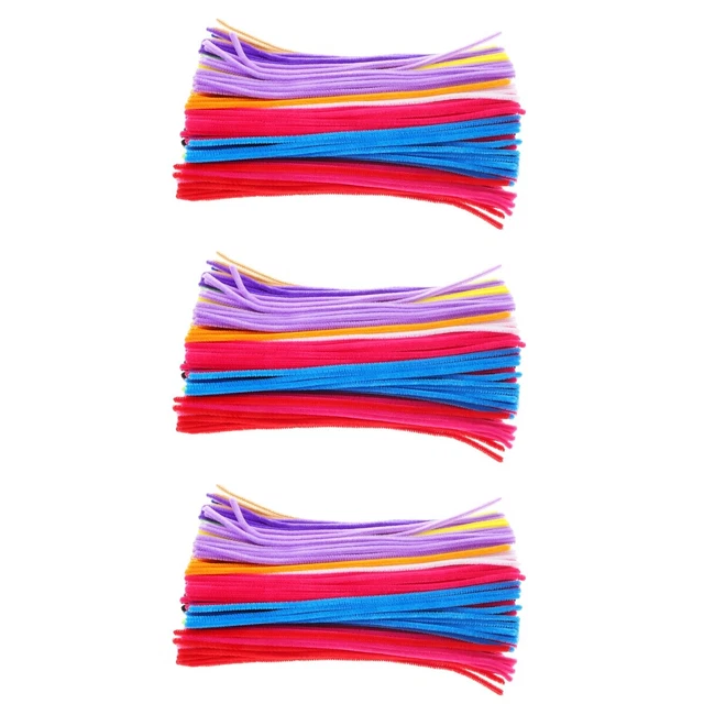 900 PIEZAS Lametta Fronteras Brillo Fuzzy Sticks Limpiador de Tubos Girables