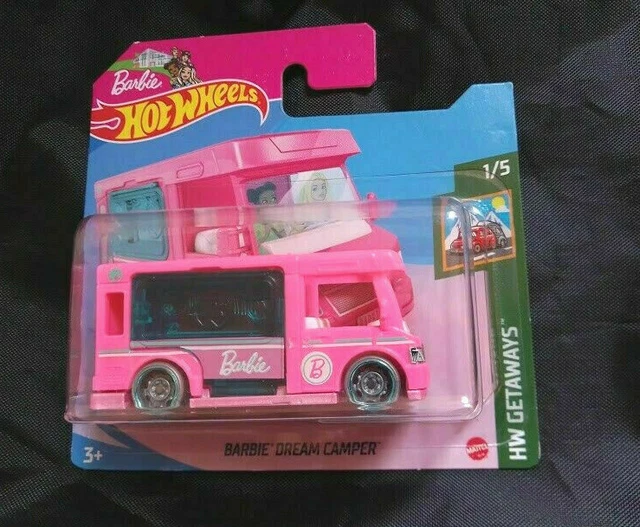HOT WHEELS Barbie Dream Camper Van Rose Annee 2021 Short Carte 564 EUR 9,99