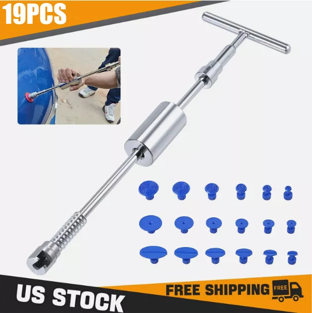 Car Body Slide Hammer Paintless Dent Repair Tools Puller Lifter Hail Removal Kit