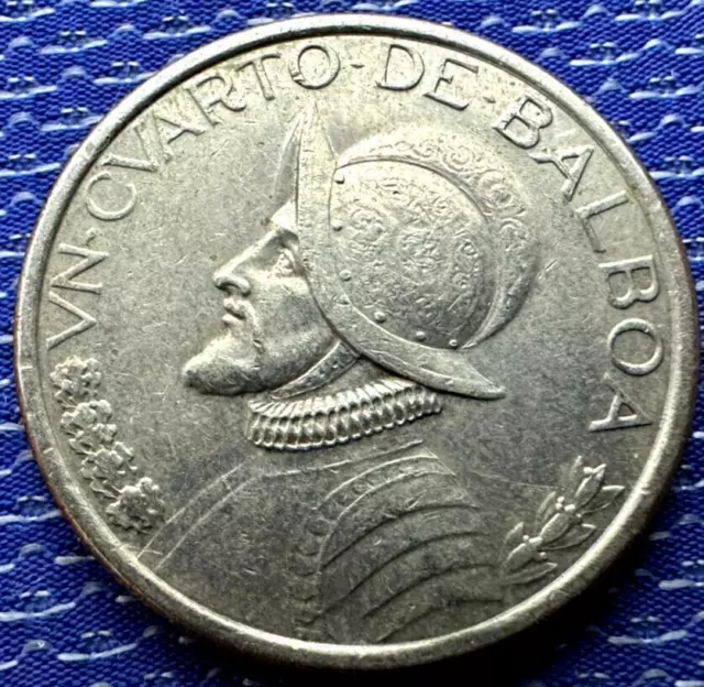 2001 Panama 1/4 Balboa Coin AU UNC        #ZK50