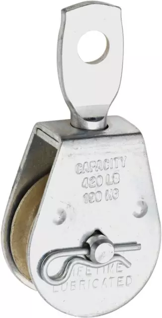 N195-784 3211BC Swivel Single Pulleys in Zinc, 1-1/2"