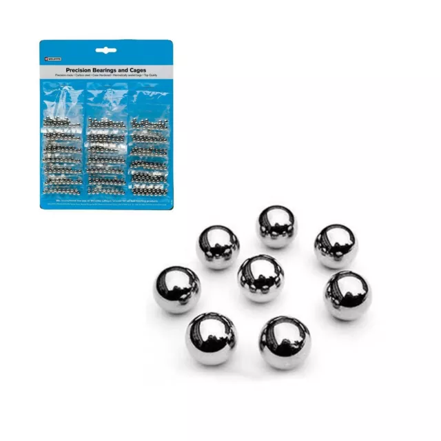 24 Pieces Weldtite Bicycle Loose MTB Road Bike Size 1/4" Carded Ball Bearings