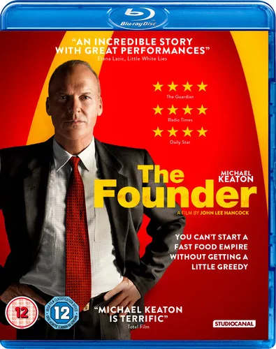 The Founder Blu-Ray (2017) Michael Keaton, Hancock (DIR) cert 12 ***NEW***