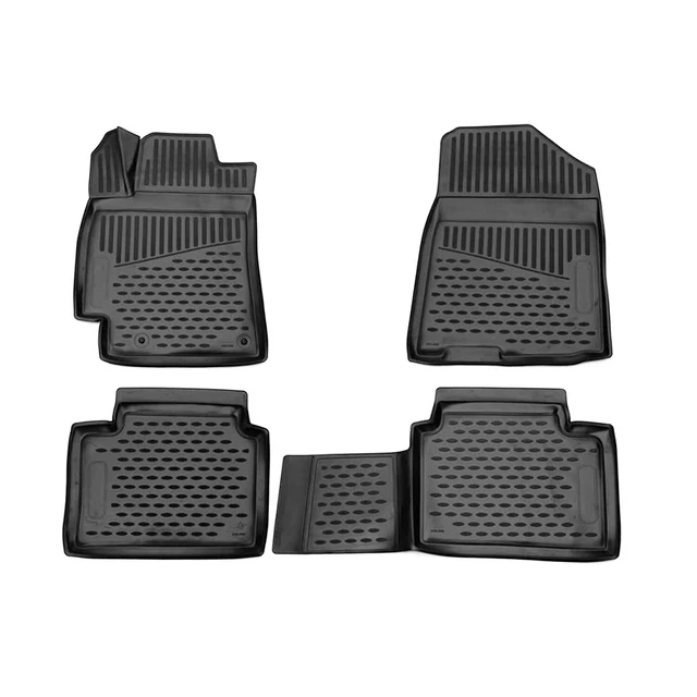 OMAC FLOOR MATS Liner for Kia Forte 20192024 Black TPE AllWeather 4