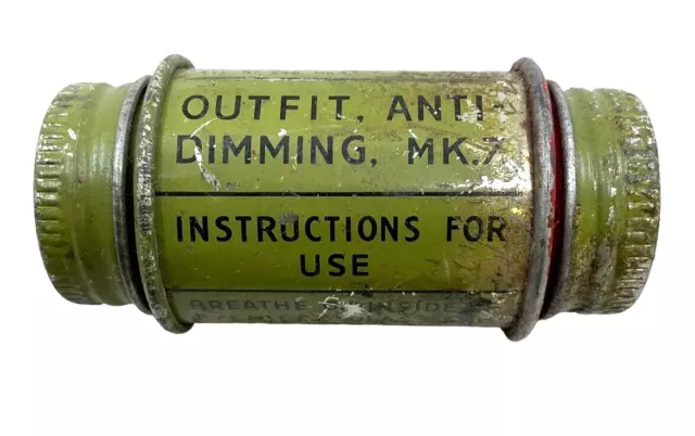 British Canadian 1954 Dated Lightweight Anti Dimming Outfit In Tin