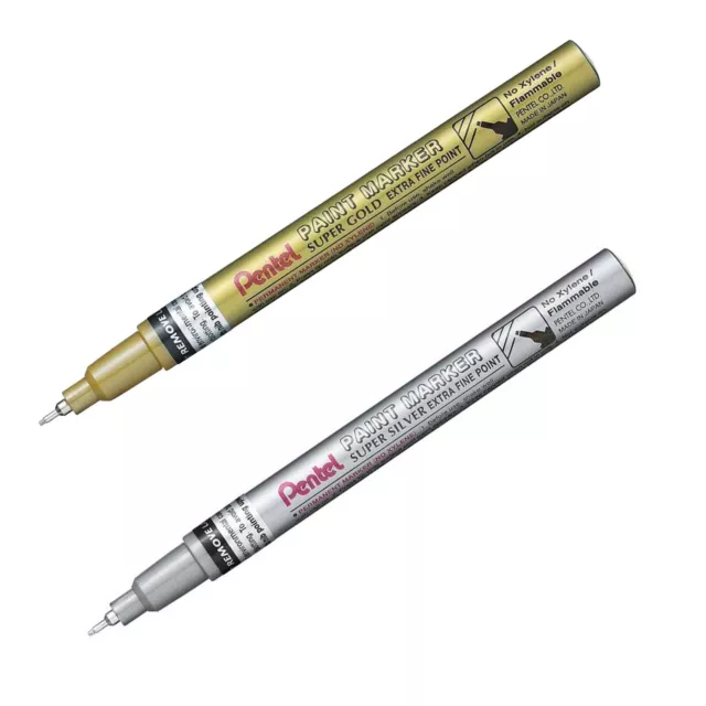 Pilot Super Color Marker Pen Extra Fine Metallic Paint Pen Gold