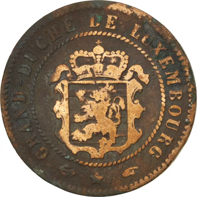 [#35345] Münze, Luxemburg, William III, 5 Centimes, 1855, Paris, S, Bronze, KM:2