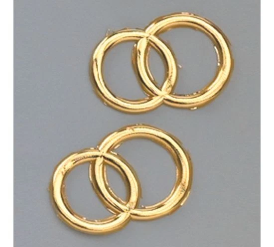 Efco Wachsdekor Eheringe gold glänzend