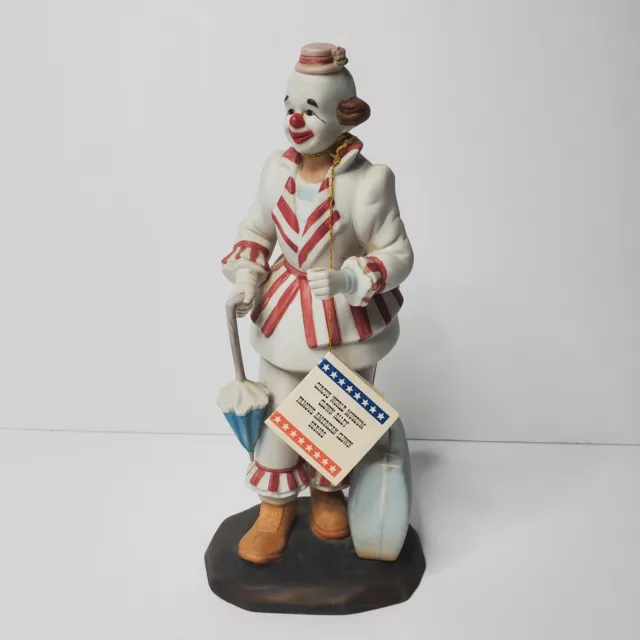 Circus World Museum Clown "Felix Adler Crotesque" Flambro Porcelain Figurine