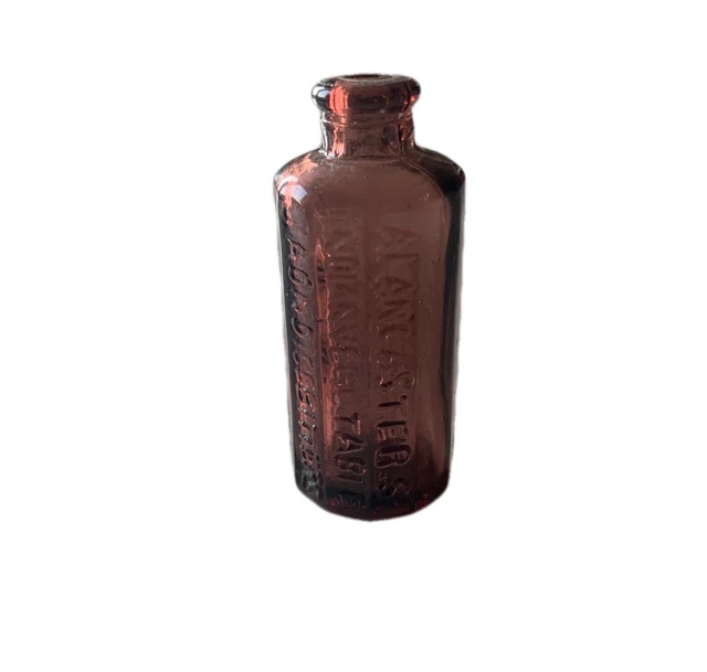 Vintage Alan Casters Indian Vegetable Jaundice Bitters Mini Glass Bottle