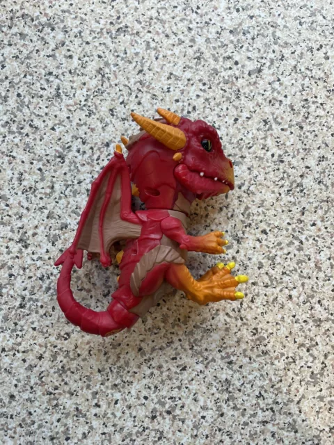 Wowwee Untamed Dragon Red WILDFIRE Fingerlings Interactive Toy Tested Working