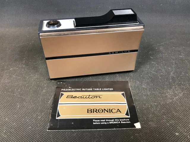 Briquet à Gaz Vintage Samluxe Bronica Beauton - Avec Boîte D'origine - Occasion - Fabriqué Au Japon