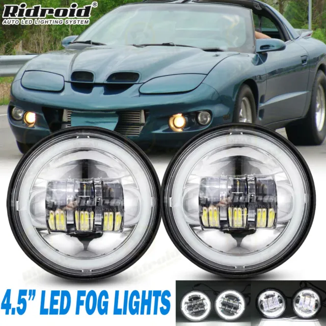 4.5" LED Spot Passing Fog Lights Lamp For Pontiac Firebird Trans Am 1993-2002