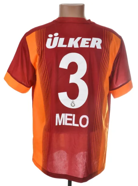 Galatasaray Turkey 2014/2015 Home Football Shirt Nike L #3 Felipe Melo