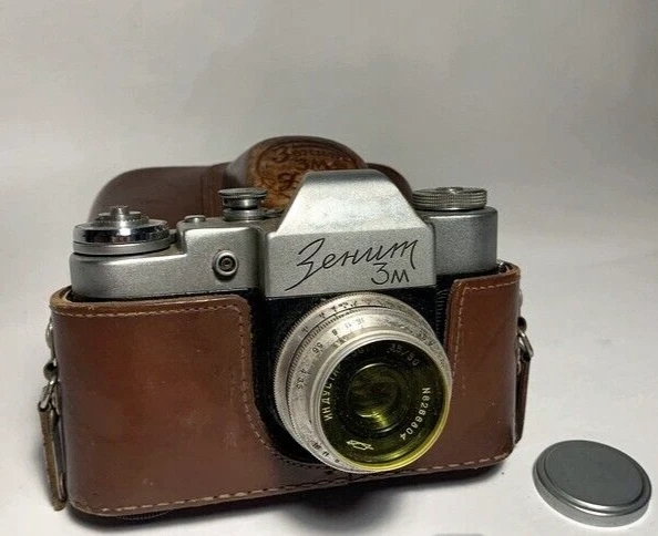 SLR Film Camera 35mm Tested ZENIT C 1956 M39 ussr leather Case film camera slr