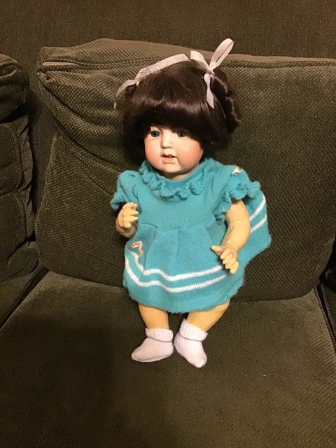 18” NIPPON Baby Doll: Bisque Head: Composite Body & Limbs: Glass Eyes