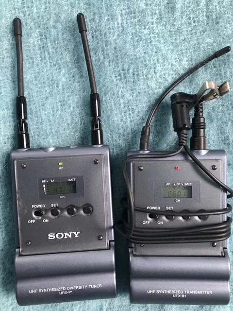 Audio – wireless audio - Sony Tuner - émetteur UHF et récepteur - micro-cravate