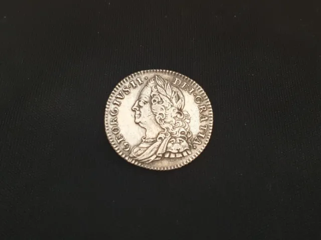 1758 George II Silver Sixpence