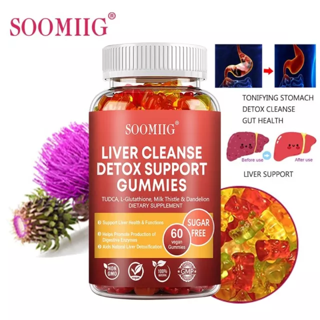 Milk Thistle Gummies - Liver Detox & Cleanse Artichoke-Support Liver Health